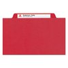 Smead Pressboard Classification Folder, Bright Red, PK10 18731